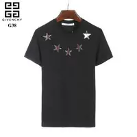 givenchy t-shirt en short sleeves etoiles imprimees black